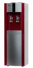 Напольный кулер для воды Apexcool 16 LD красный с серебром
